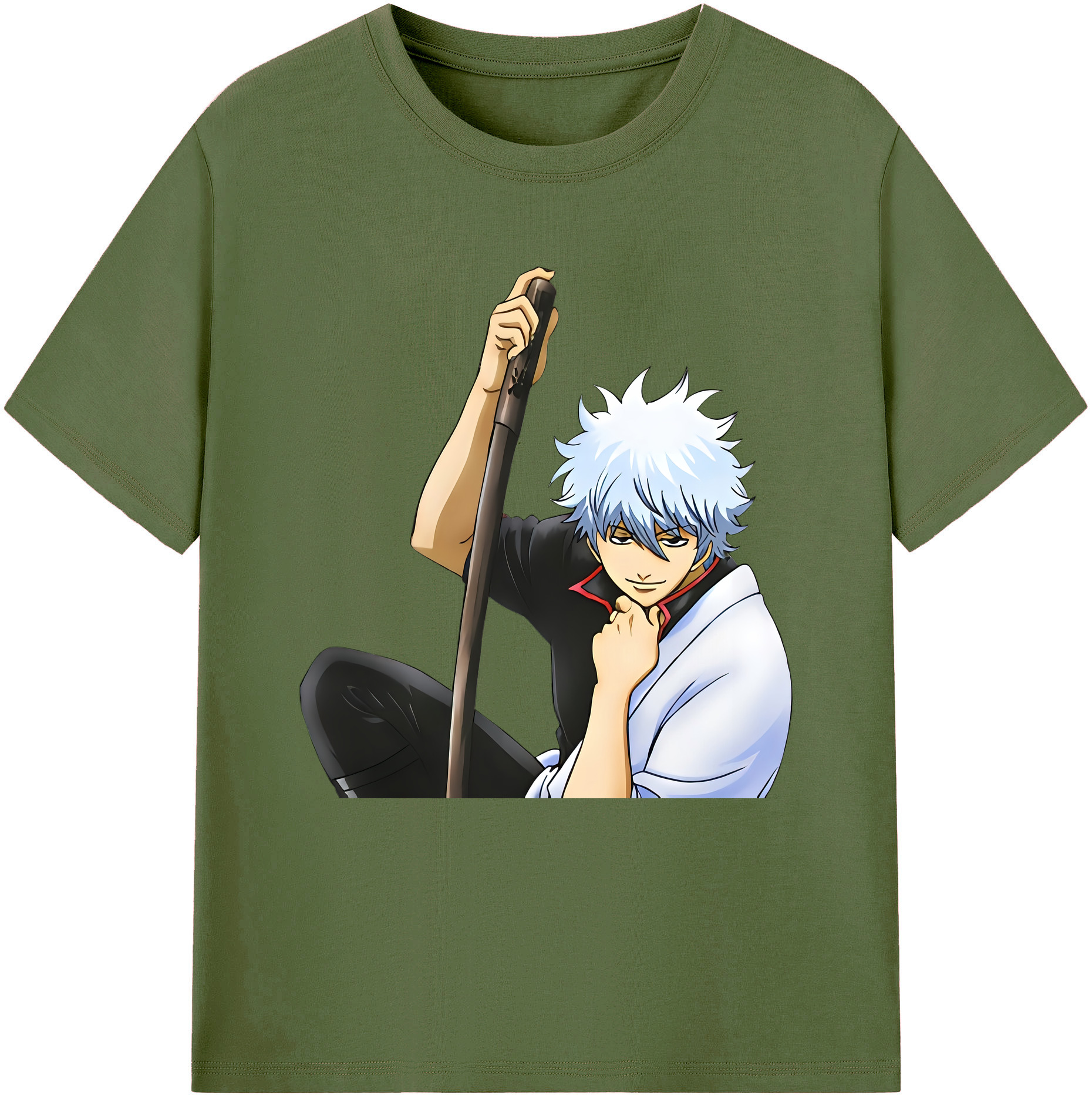 （画像用） ぎんたま 坂田銀時（さかたぎんとき） 神楽 志村新八（しむら しんぱち） GINTAMA Sakata Gintoki Kagura Shimura Shinpachi 綿100％半袖Tシャツ（フロントプリント）